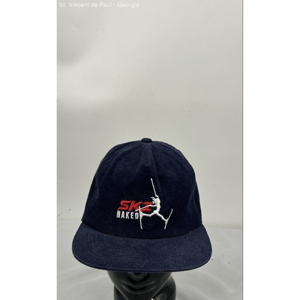 Shinesty Ski Naked Corduroy Snapback Unisex OSFM Blue Logo